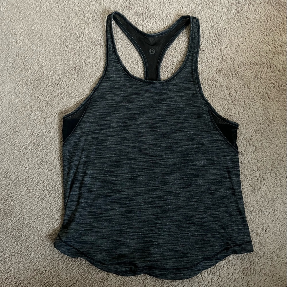 Lululemon Gray/Black Racerback Tanktop